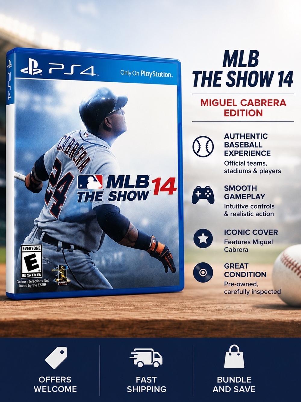 MLB The Show 14 PS4 Miguel Cabrera Edition